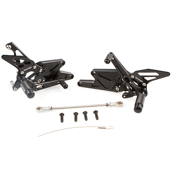 Lextek Black Rear Sets for Yamaha MT-03 (16-18)