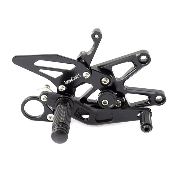 Lextek Black Rear Sets for BMW S1000RR (09-14) HP4 (12-14)