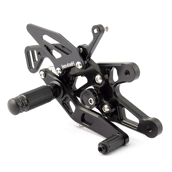 Lextek Black Rear Sets for BMW S1000RR (15-18)