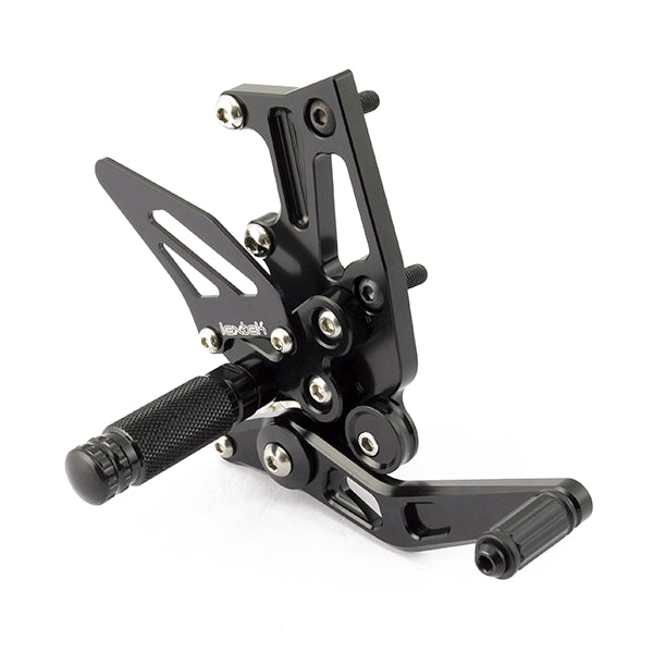 Lextek Black Rear Sets for Triumph Speed Triple 1050 (11-16)