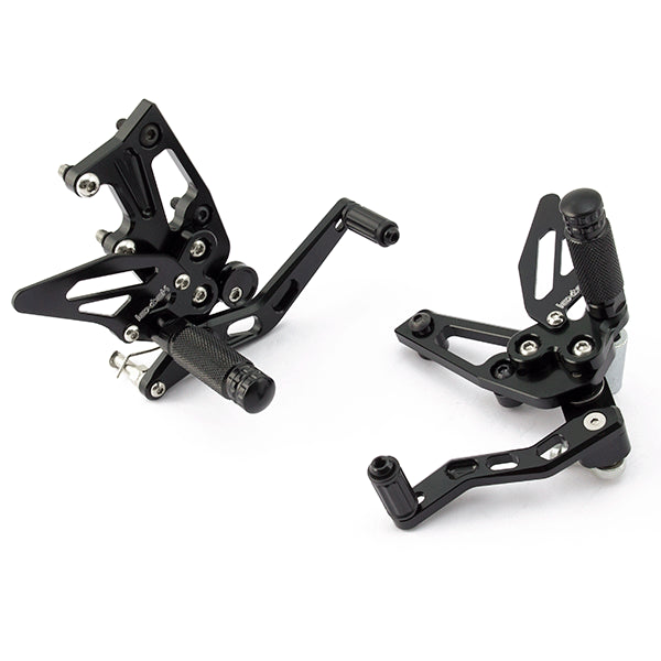 Lextek Black Rear Sets for Triumph Speed Triple 1050 (11-16)