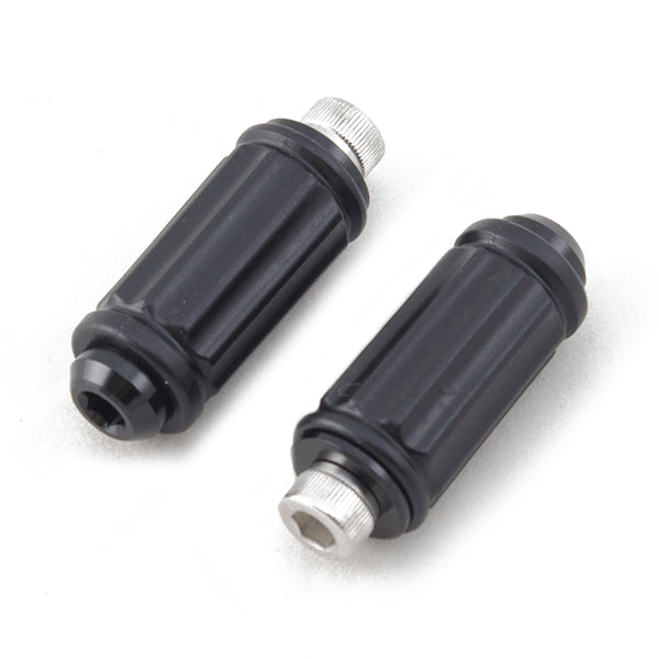 Lextek Black Replacement Toe Pegs for Universal Motorcycle