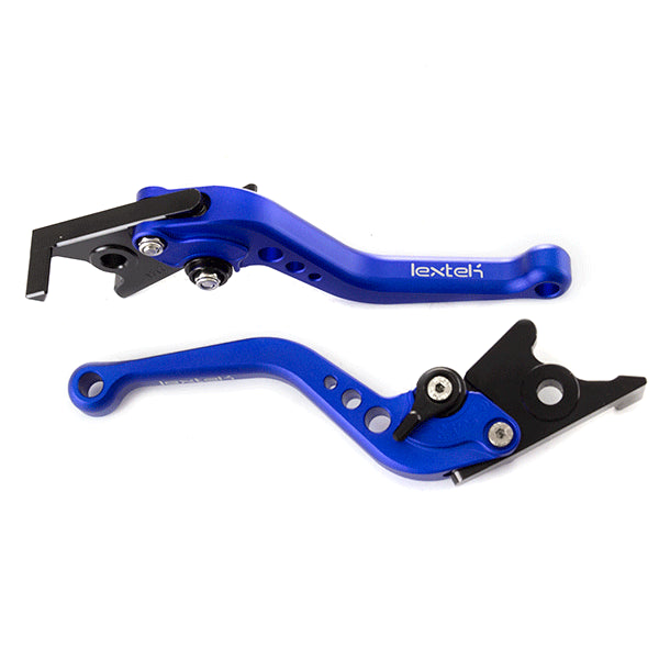 Lextek CNC Brake & Clutch Lever Set F-25 / H-17 Short Blue