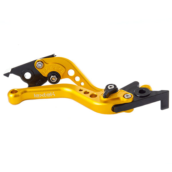 Lextek CNC Brake & Clutch Lever Set F-25 / H-17 Short Gold
