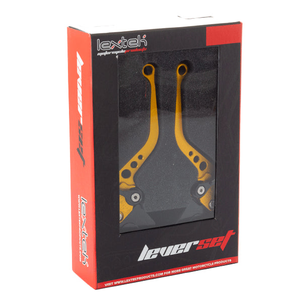 Lextek CNC Brake & Clutch Lever Set F-25 / H-17 Short Gold