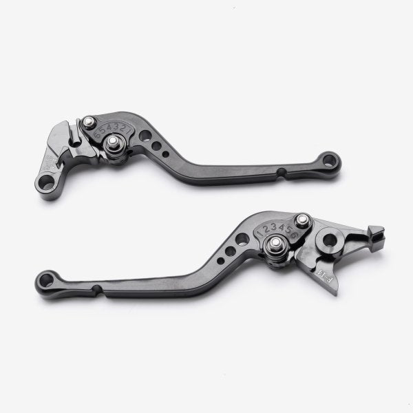 Lextek CNC Brake & Clutch Lever Set F-14 / V-4 Long Black
