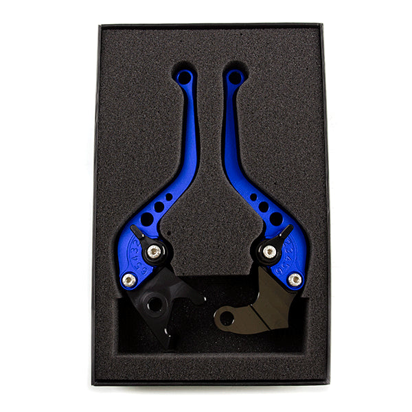 Lextek CNC Brake & Clutch Lever Set X-2 / S-13 Short Blue