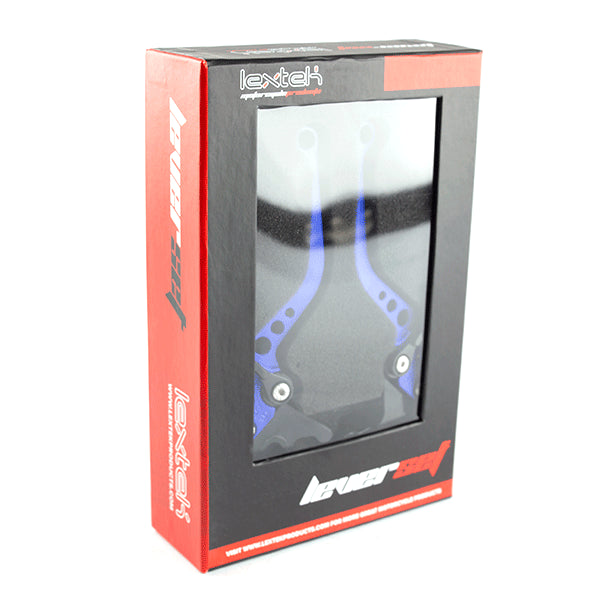 Lextek CNC Brake & Clutch Lever Set X-2 / S-13 Short Blue