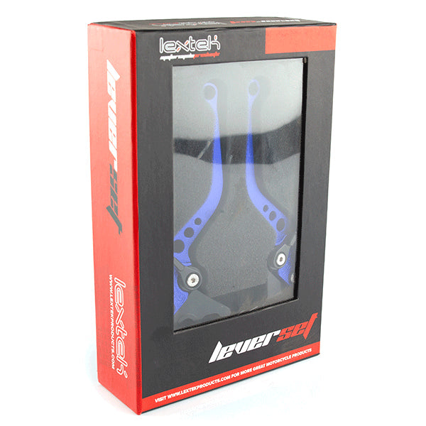 Lextek CNC Brake & Clutch Lever Set X-2 / S-13 Short Blue