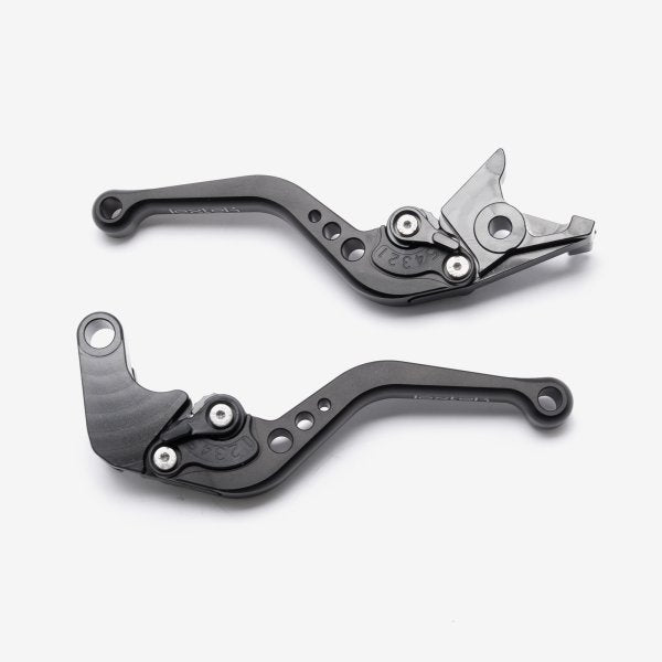 Lextek Motorcycle CNC Lever Set Black
