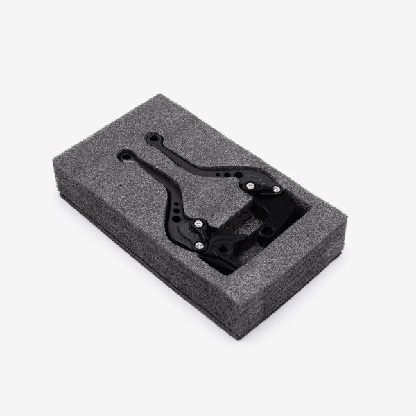 Lextek Motorcycle CNC Lever Set Black