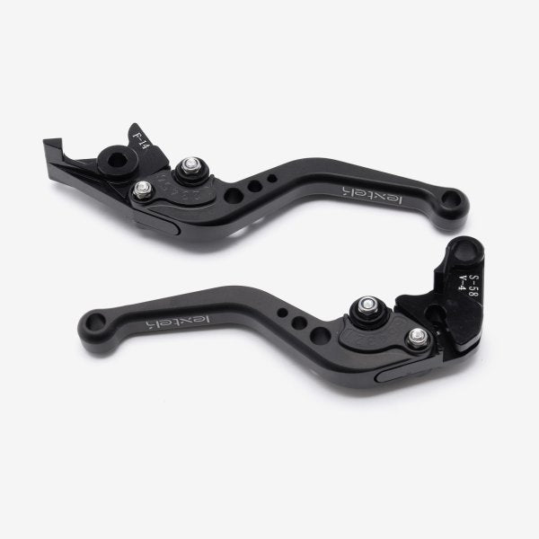 Lextek Motorcycle CNC Lever Set Black
