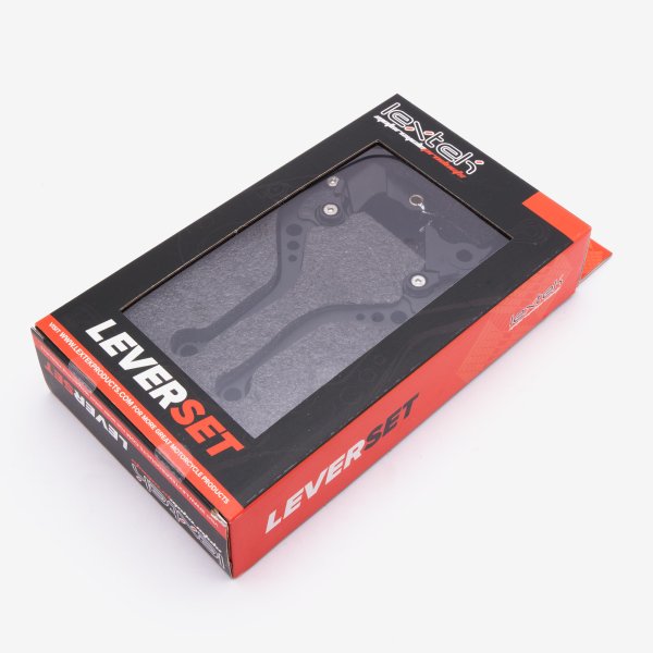 Lextek CNC Brake & Clutch Lever Set F18-8 / S-13H Short Black