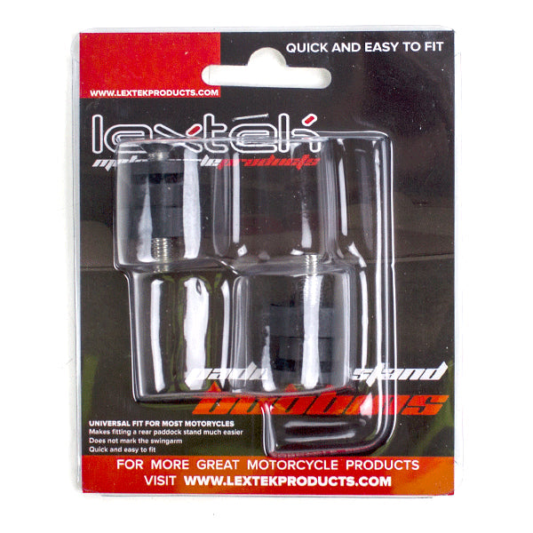 Lextek Black Paddock Stand Bobbins M6 x 1.0mm