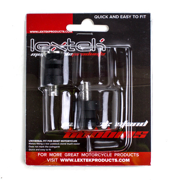 Lextek Black Paddock Stand Bobbins M10 x 1.25mm