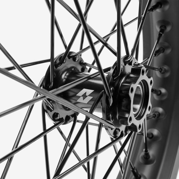 Full-E Charged Front & Rear Black Wheel Set for Sur-Ron Light Bee (14.2" x 2.15)