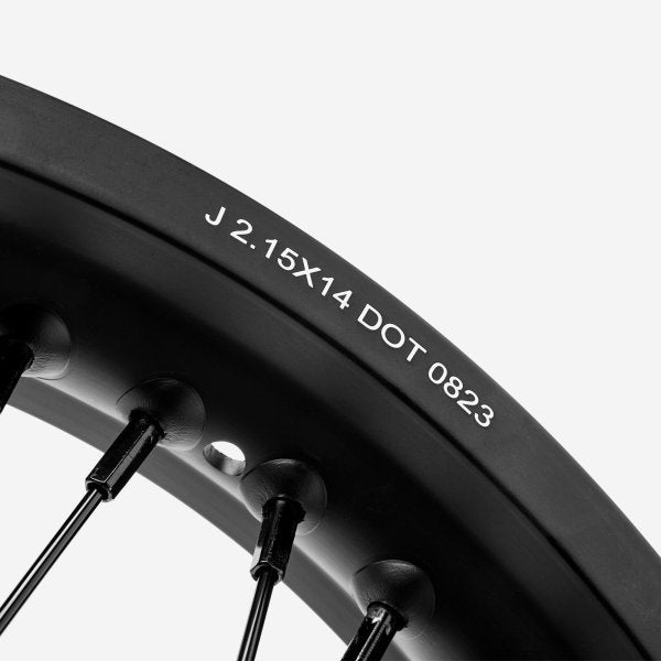 Full-E Charged Front & Rear Black Wheel Set for Sur-Ron Light Bee (14.2" x 2.15)