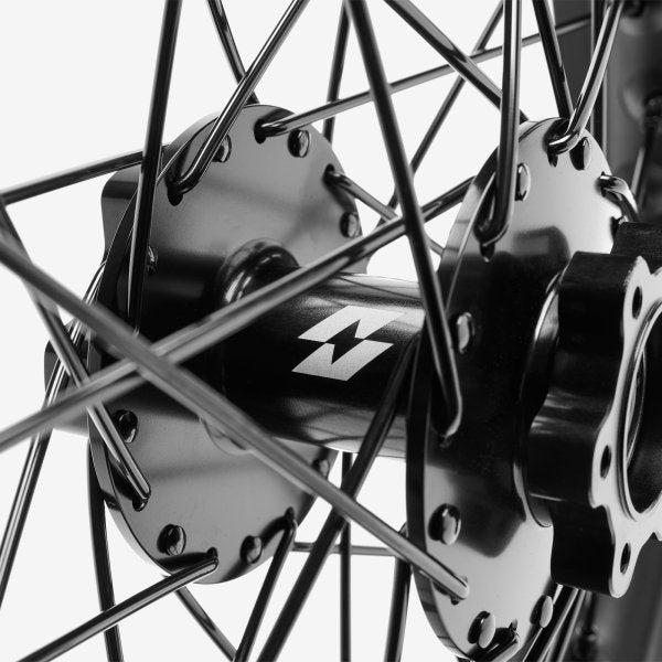 Full-E Charged Front & Rear Black Wheel Set for Sur-Ron Light Bee (14.2" x 2.15)