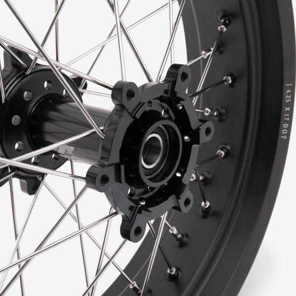 Full-E Charged Front And Rear Wheel Set 17inch X 3.5 & 17inch X 4.25 for Ultra Bee Black