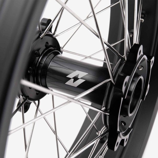 Full-E Charged Front And Rear Wheel Set 17inch X 3.5 & 17inch X 4.25 for Ultra Bee Black