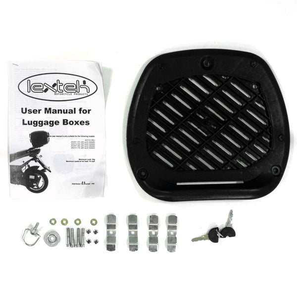 Lextek Black Luggage Box 58Litre