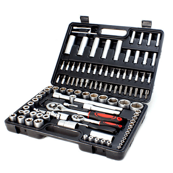 Lextek 108PCS Tool Kit (1/4 &1/2 Drive Socket Set + Torx)