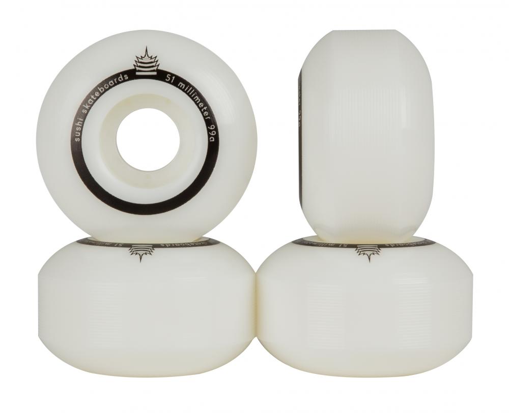 Sushi Wheels Pagoda Team V2 White 51mm