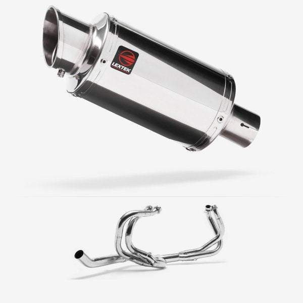 Lextek YP4 S/Steel Stubby Exhaust System 200mm for Honda VFR 800 (97-01)