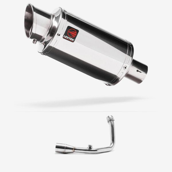 Lextek YP4 S/Steel Stubby Exhaust System 200mm for Royal Alloy GT200 (18 - )