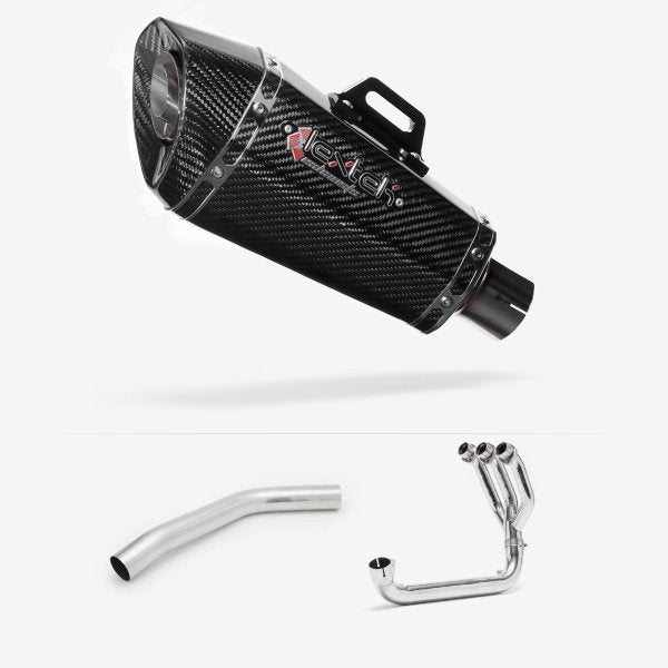 Lextek XP8C Carbon Fibre Exhaust System 210mm for Triumph Tiger 800 (10-21)