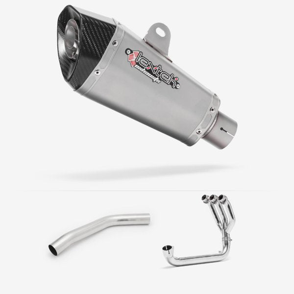 Lextek XP10 Matt S/Steel Exhaust System 210mm for Triumph Tiger 800 (10-21)
