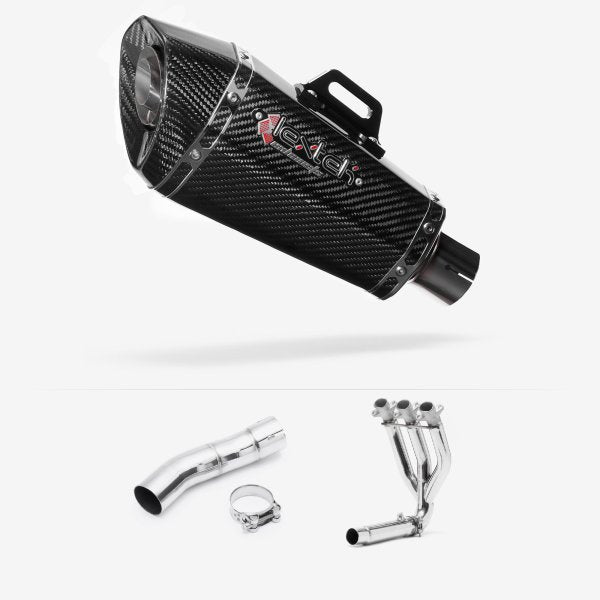 Lextek XP8C Carbon Fibre Exhaust System 210mm for Triumph Street Triple 675 (13-17)