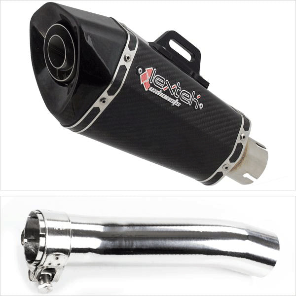 Lextek XP8C Carbon Fibre Exhaust System 210mm for Honda CBR500R (13-19)