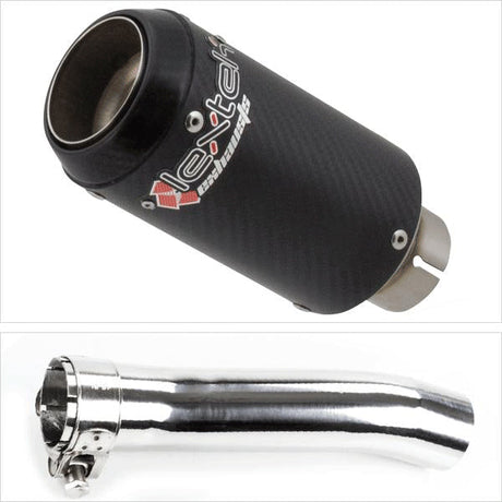 Lextek CP8C Full Carbon Exhaust System 150mm for Honda CBR500R (13-19)