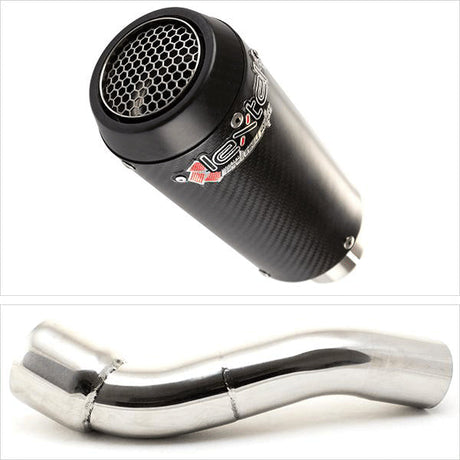 Lextek CP9C Full Carbon Exhaust 180mm with Link Pipe for BMW R 1200 GS (10-12)