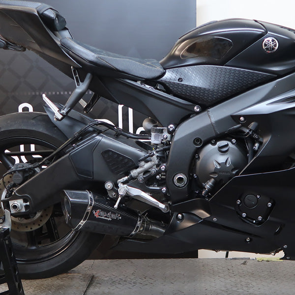 Lextek XP8C Carbon Fibre Exhaust System 210mm Low Level for Yamaha YZF R6 (17-22)