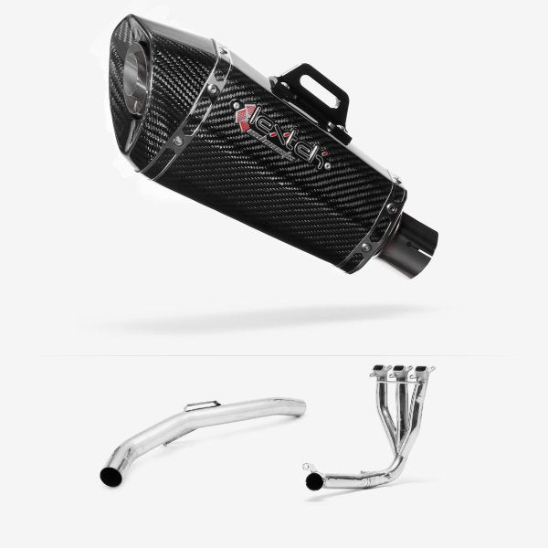 Lextek XP8C Carbon Fibre Exhaust System 210mm for Triumph Explorer 1200 (12-18)