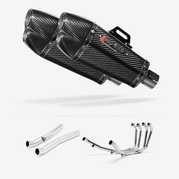 Lextek XP13C Carbon Fibre Exhaust System 210mm for Suzuki GSX 1400 (01-04)