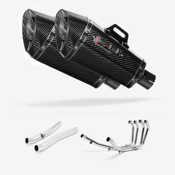 Lextek XP8C Carbon Fibre Exhaust System 210mm for Suzuki GSX 1400 (01-04)