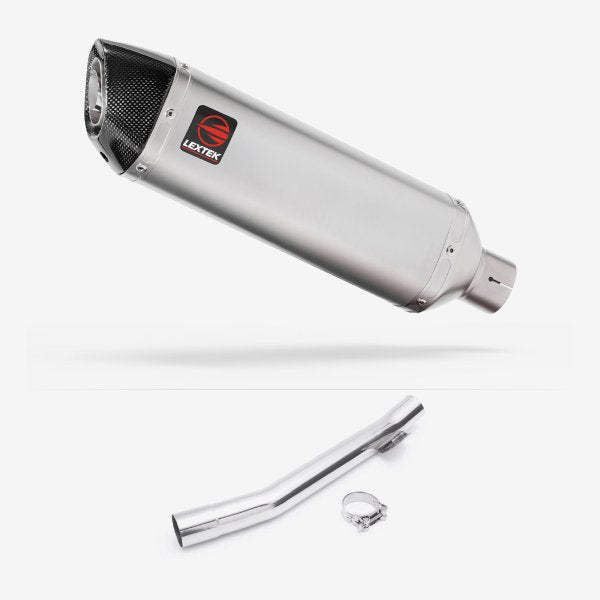 Lextek VP1 Matt S/Steel Exhaust 300mm with Link Pipe for Suzuki GSF 600 Bandit (95-06)