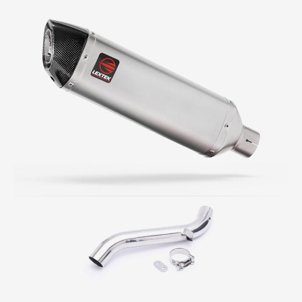 Lextek VP1 Matt S/Steel Exhaust 300mm with Link Pipe