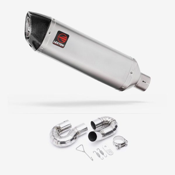 Lextek VP1 Matt S/Steel Exhaust 300mm with Link Pipe for Honda CBR1000 RR (08-13)