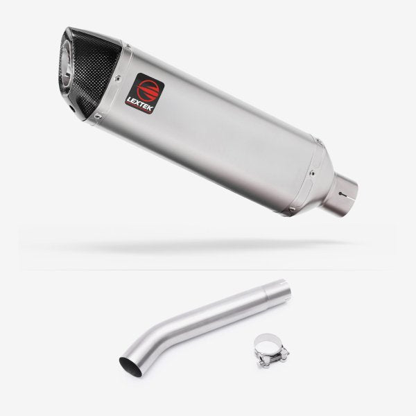 Lextek VP1 Matt S/Steel Exhaust 300mm with Link Pipe for Yamaha YZF600R Thunder Cat (95-07)