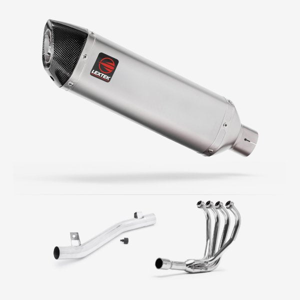 Lextek VP1 Matt S/Steel Exhaust System 300mm for Suzuki GSF 1200 Bandit (95-06)
