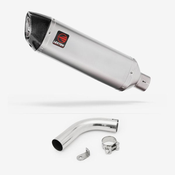 Lextek VP1 Matt S/Steel Exhaust 300mm with Link Pipe for Honda CB1000R (08-17)