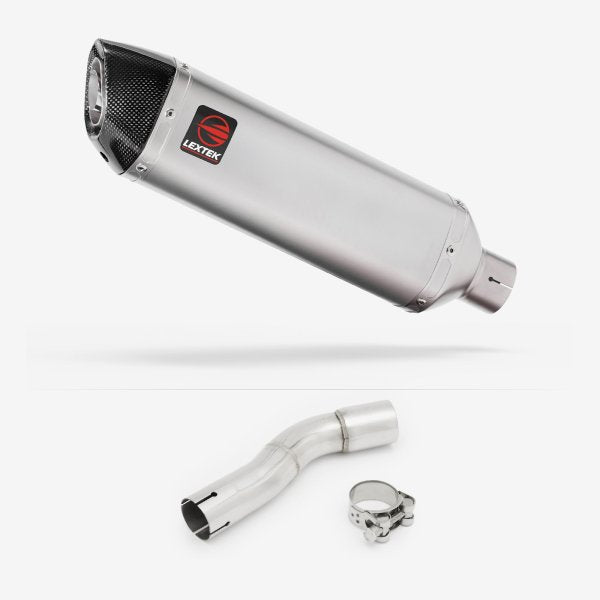 Lextek VP1 Matt S/Steel Exhaust 300mm with Link Pipe for Honda CMX500 Rebel (17-19)