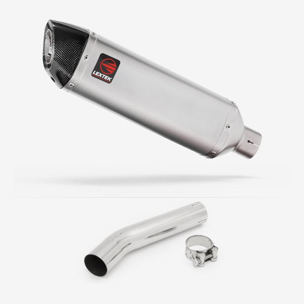 Lextek VP1 Matt S/Steel Exhaust 300mm with Link Pipe for Honda CB1300 (03-14)