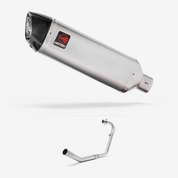 Lextek VP1 Matt S/Steel Exhaust System 300mm for Lexmoto ZSX-R 125