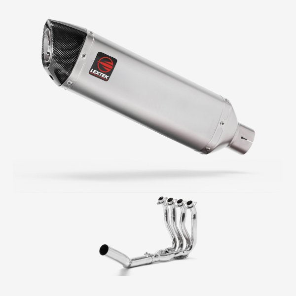 Lextek VP1 Matt S/Steel Exhaust System 300mm for Suzuki GSXR 600/750 (06-10)