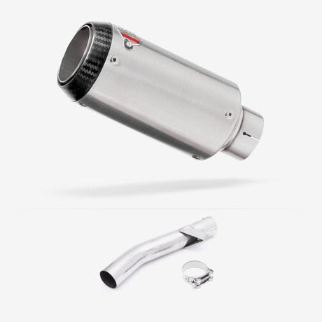 Lextek CP1 Matt S/Steel Carbon Tip Exhaust 150mm with Link Pipe for Yamaha FZS 600 Fazer (97-03)